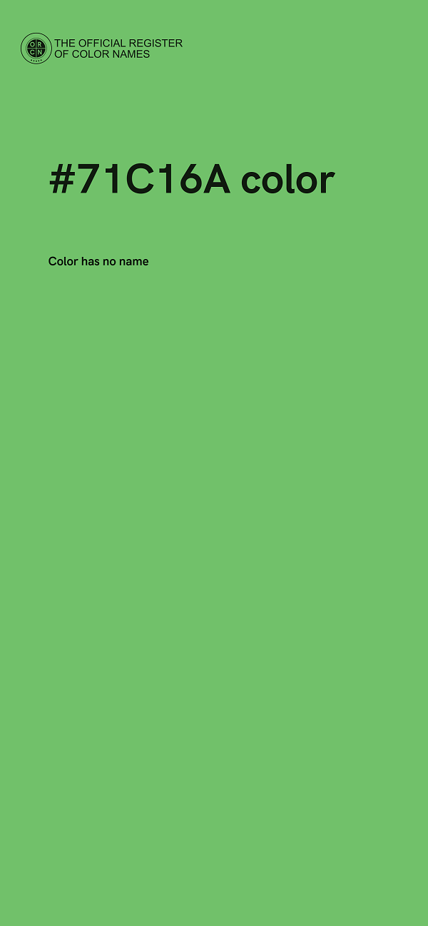 #71C16A color image