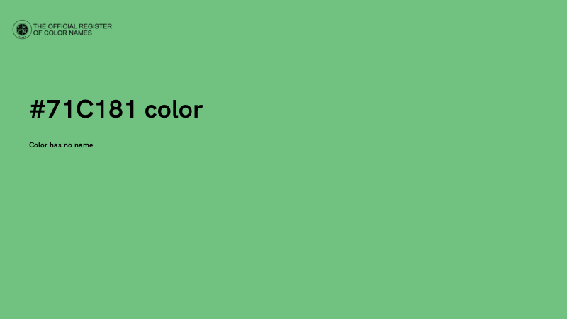 #71C181 color image