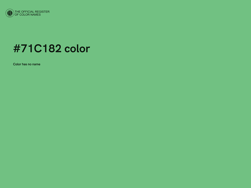 #71C182 color image