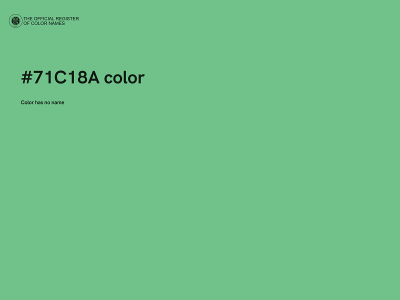 #71C18A color image