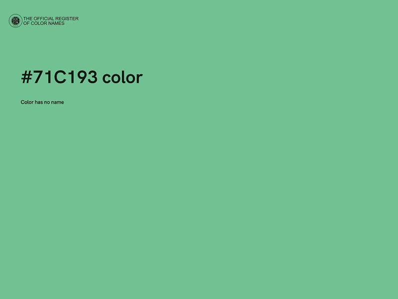 #71C193 color image