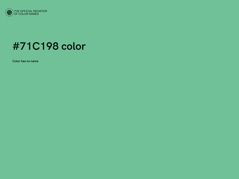 #71C198 color image