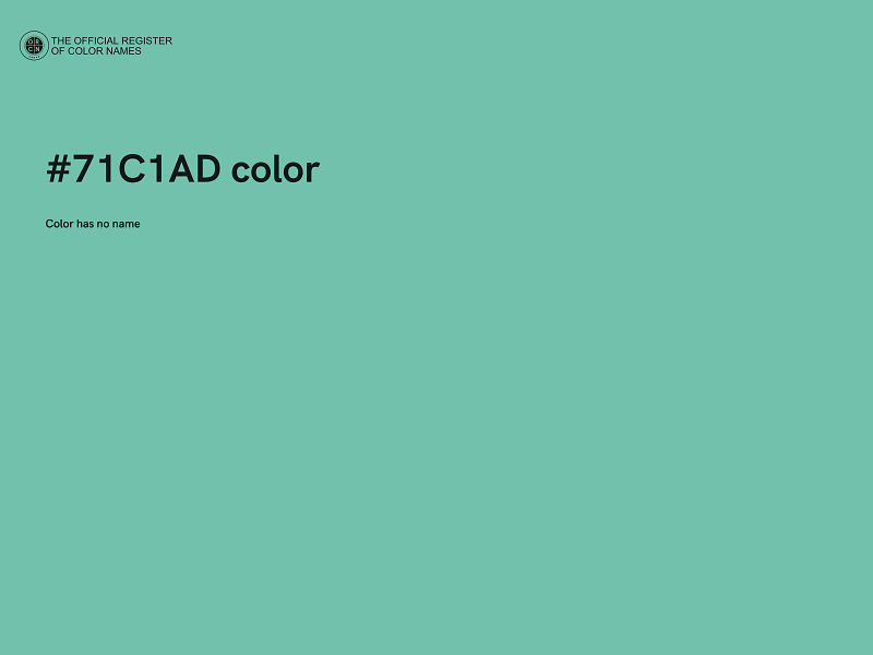 #71C1AD color image