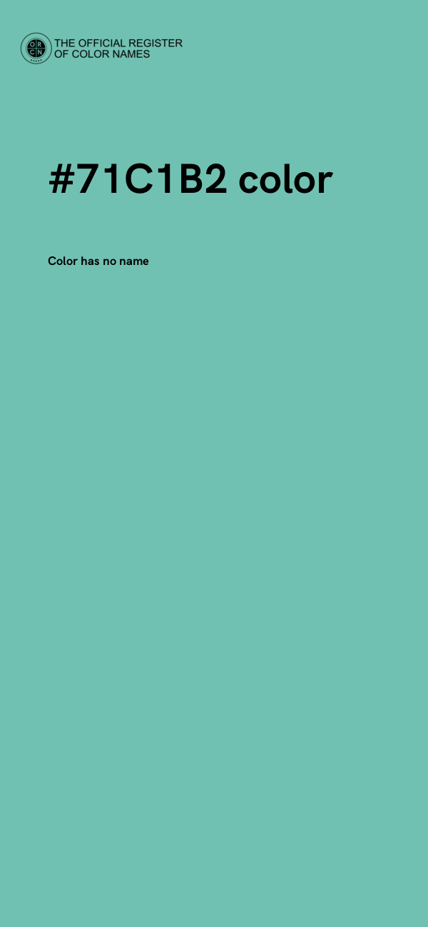 #71C1B2 color image