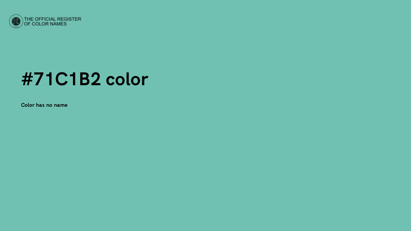 #71C1B2 color image