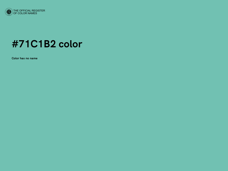 #71C1B2 color image