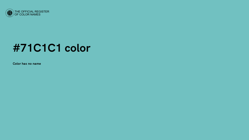 #71C1C1 color image