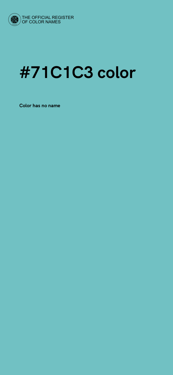 #71C1C3 color image