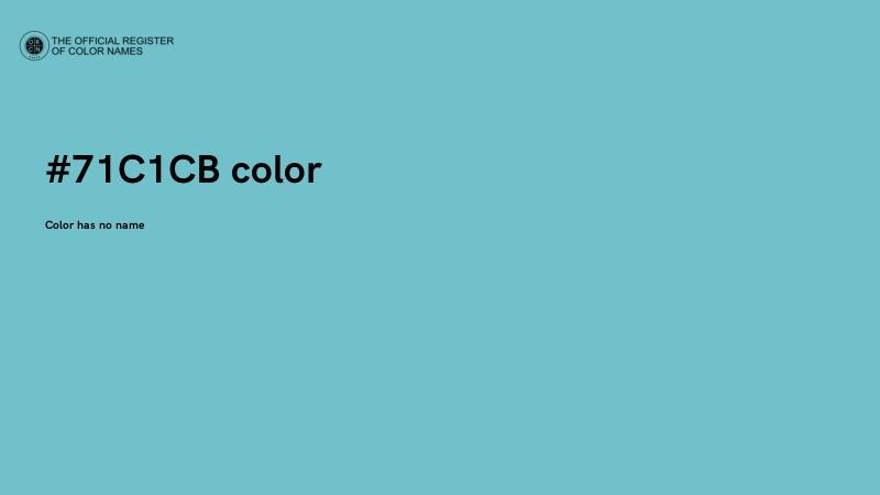 #71C1CB color image