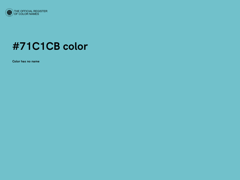 #71C1CB color image