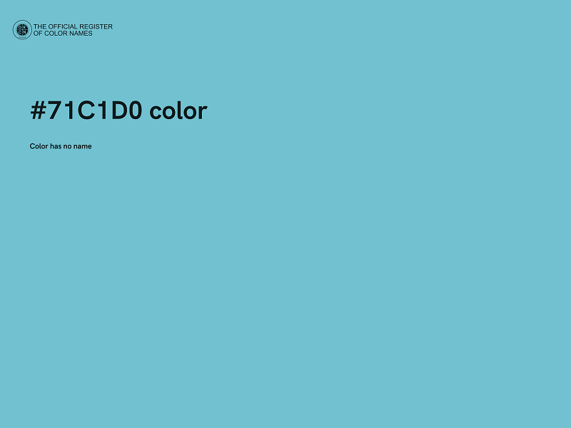 #71C1D0 color image