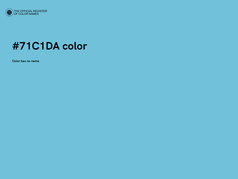 #71C1DA color image