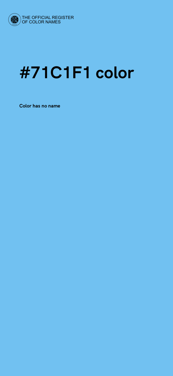 #71C1F1 color image