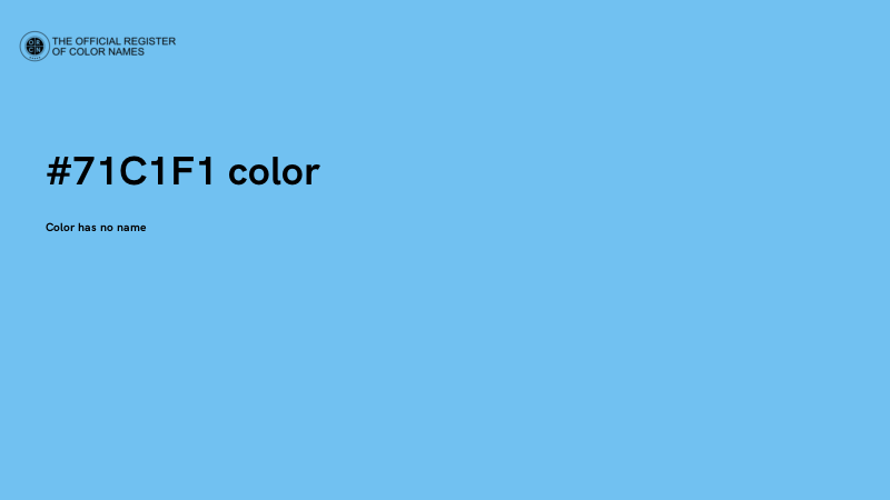 #71C1F1 color image