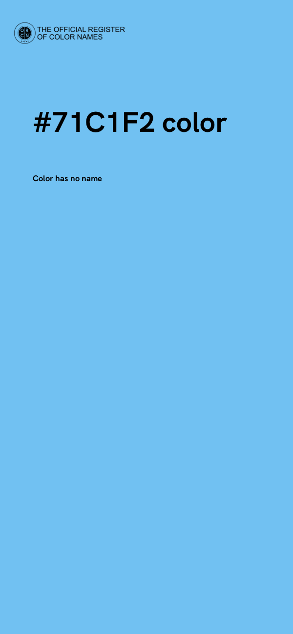 #71C1F2 color image