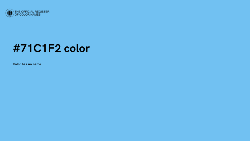 #71C1F2 color image