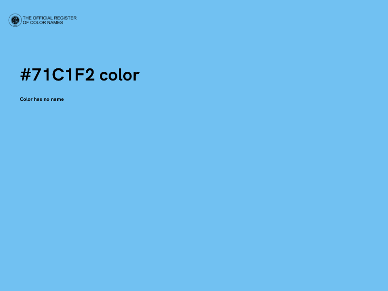 #71C1F2 color image