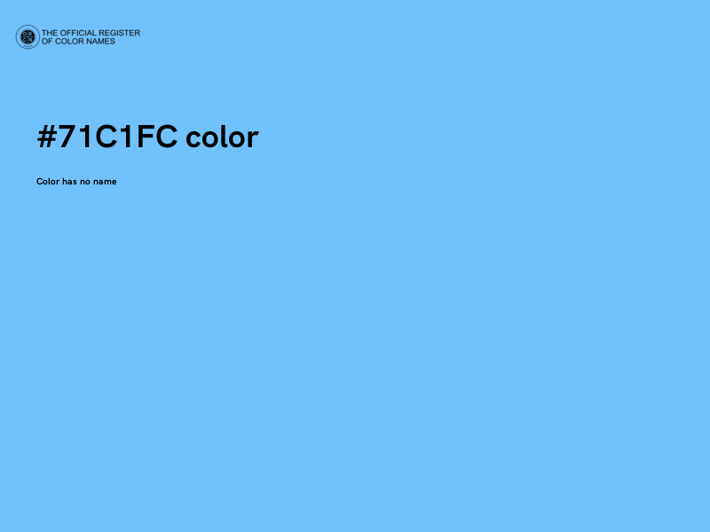 #71C1FC color image