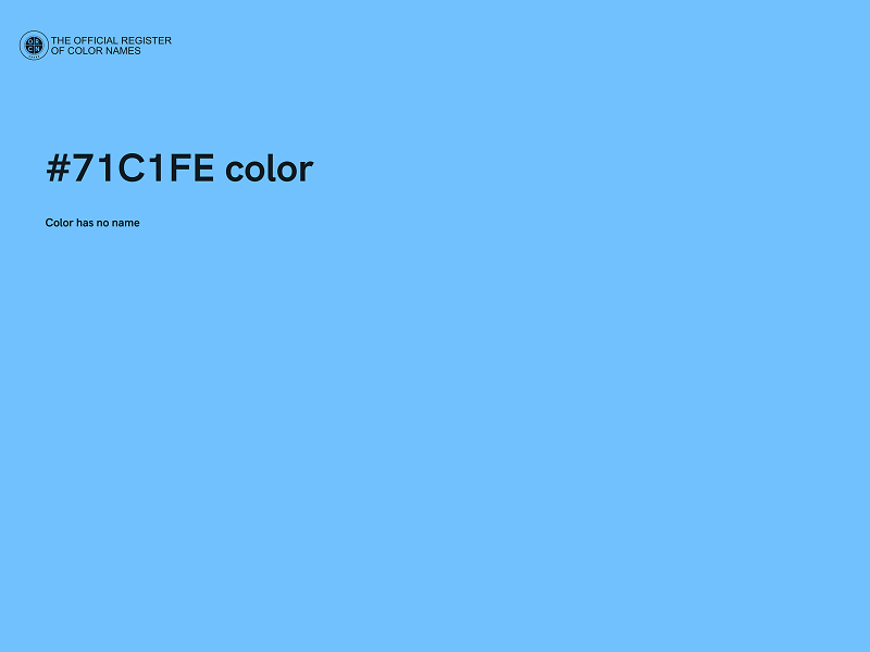 #71C1FE color image