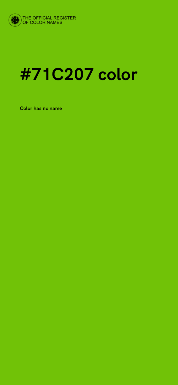 #71C207 color image