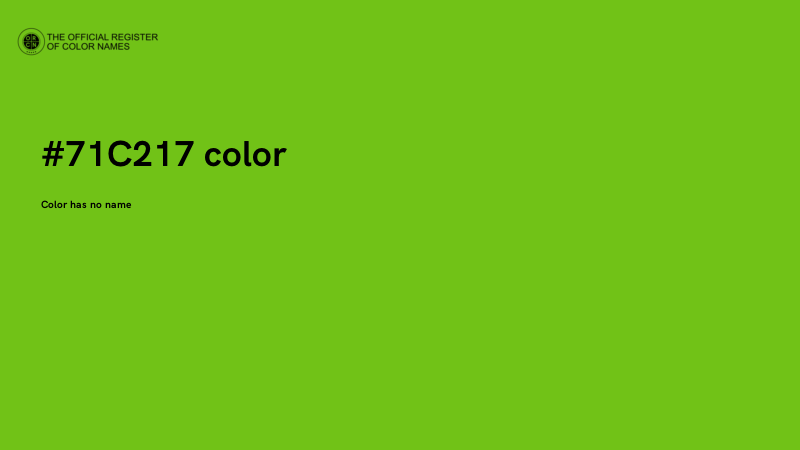 #71C217 color image