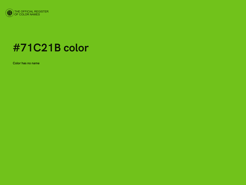 #71C21B color image