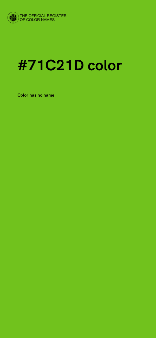 #71C21D color image