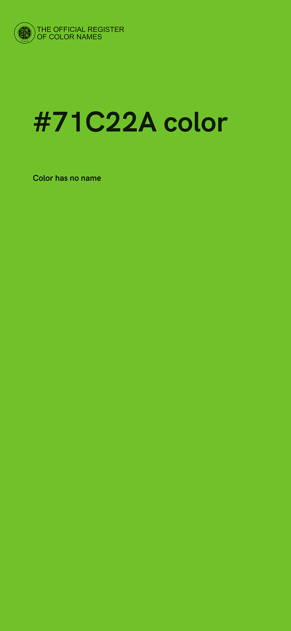 #71C22A color image