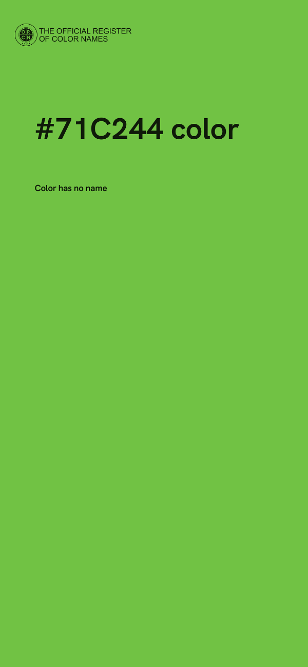 #71C244 color image