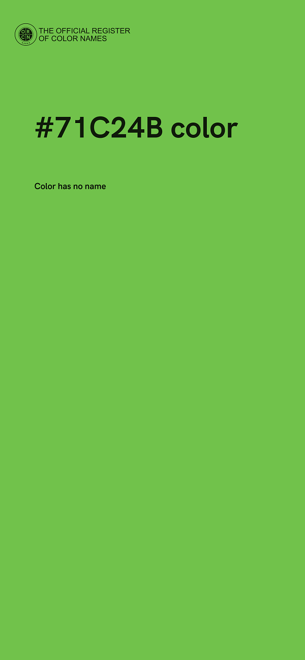 #71C24B color image