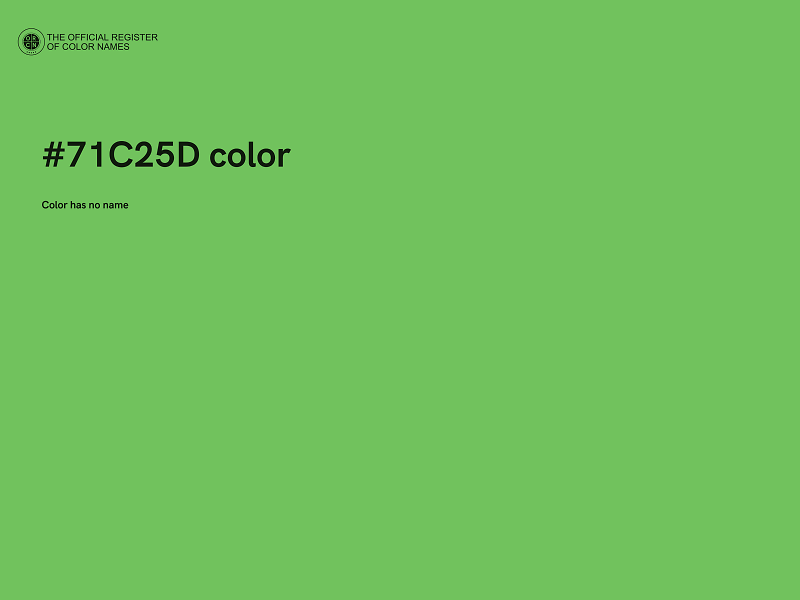 #71C25D color image