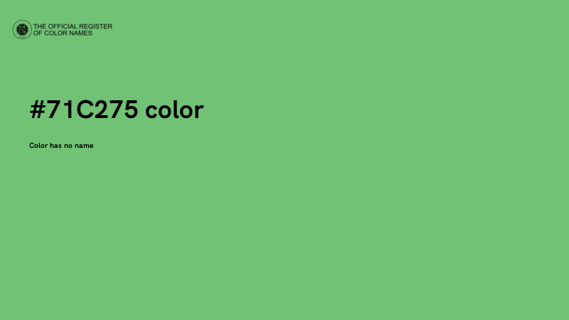 #71C275 color image