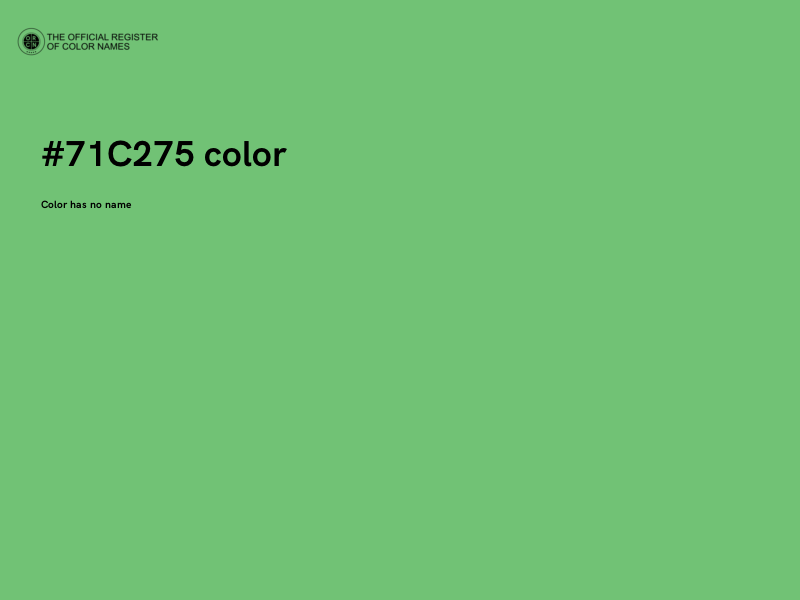 #71C275 color image