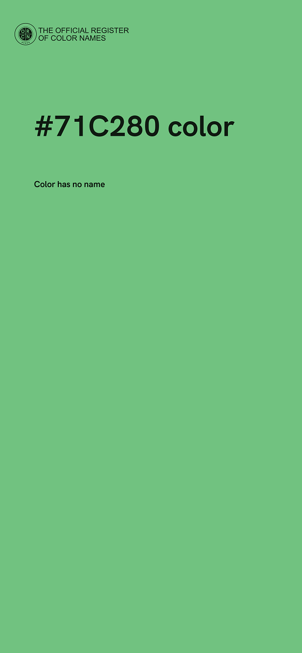 #71C280 color image