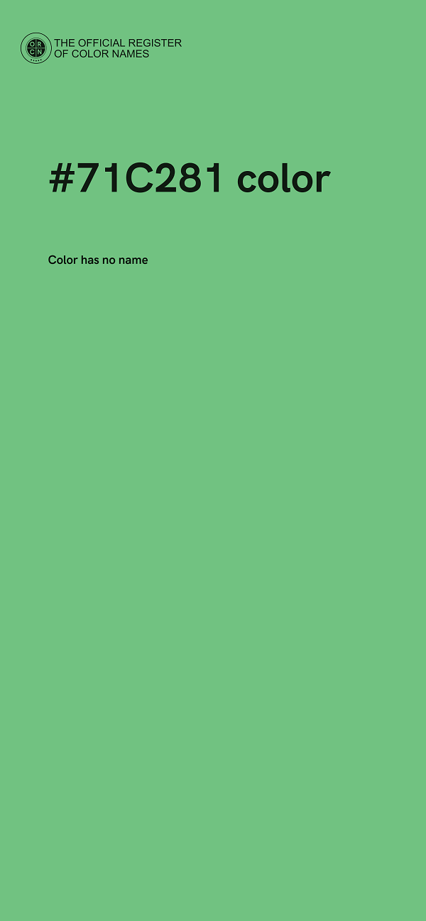 #71C281 color image
