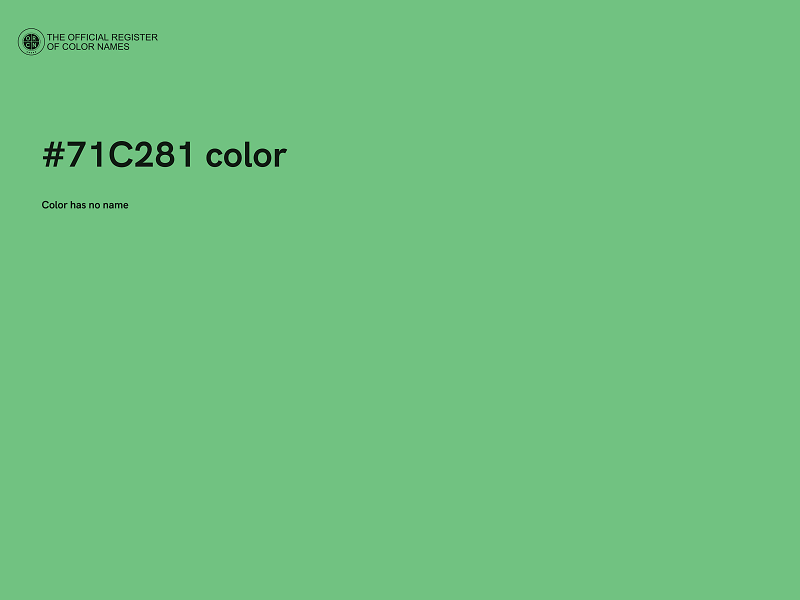 #71C281 color image