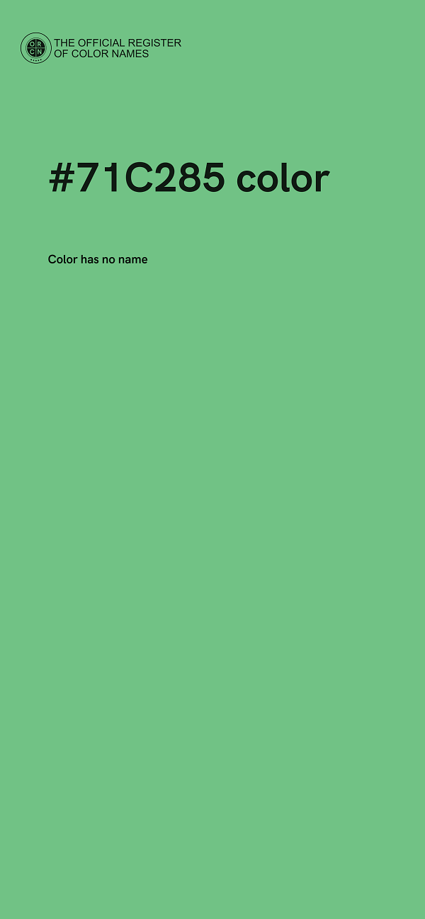 #71C285 color image