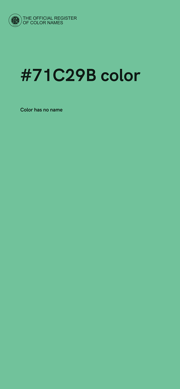 #71C29B color image