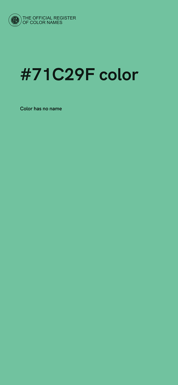 #71C29F color image