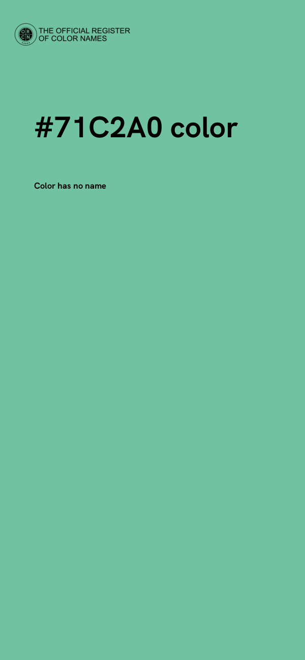 #71C2A0 color image