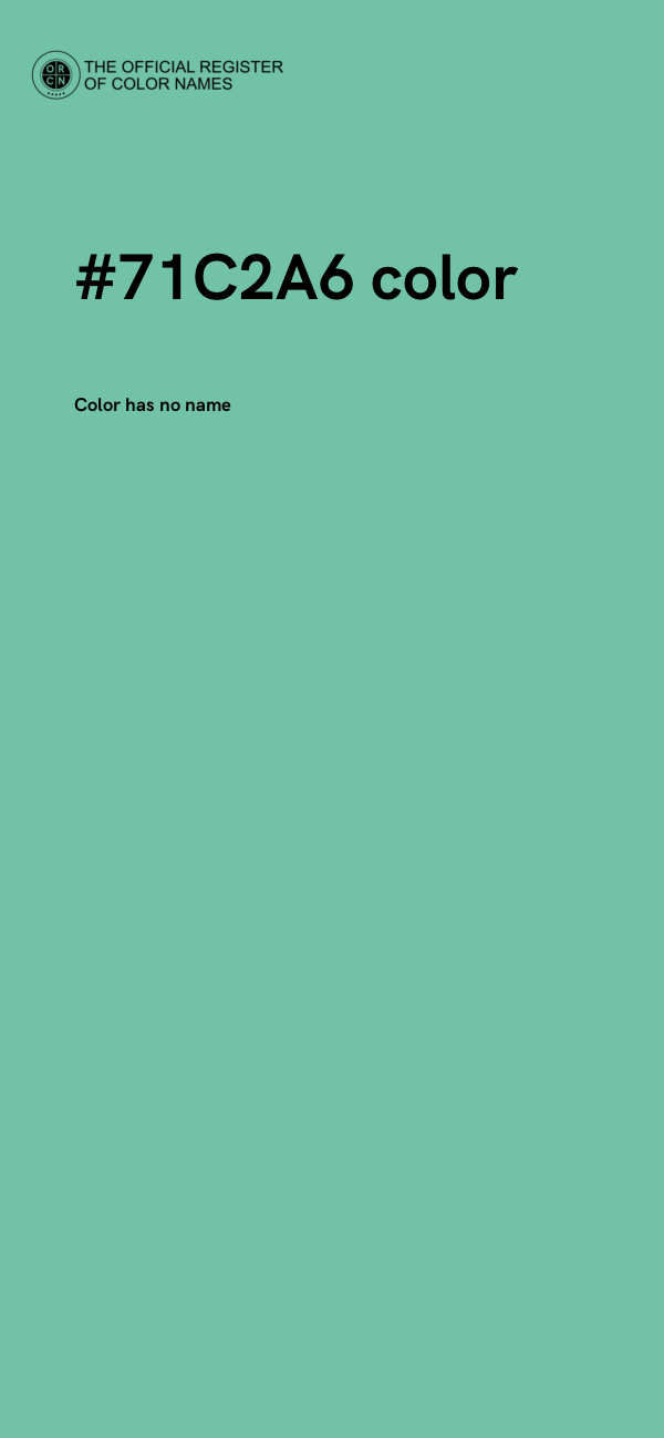 #71C2A6 color image