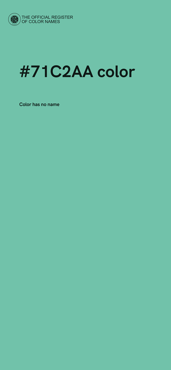 #71C2AA color image