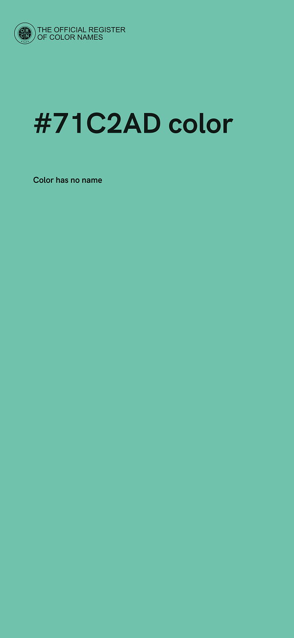 #71C2AD color image