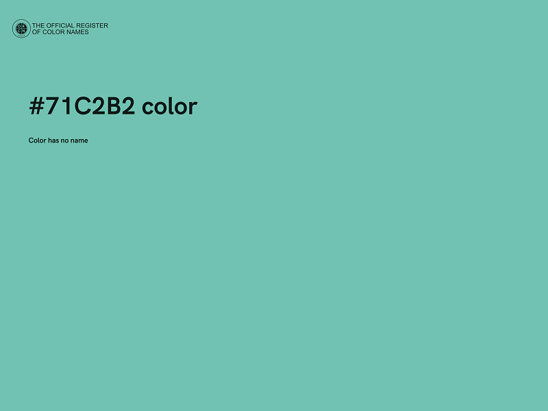 #71C2B2 color image