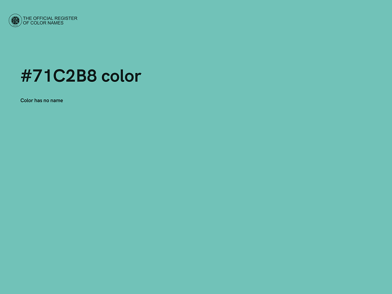 #71C2B8 color image