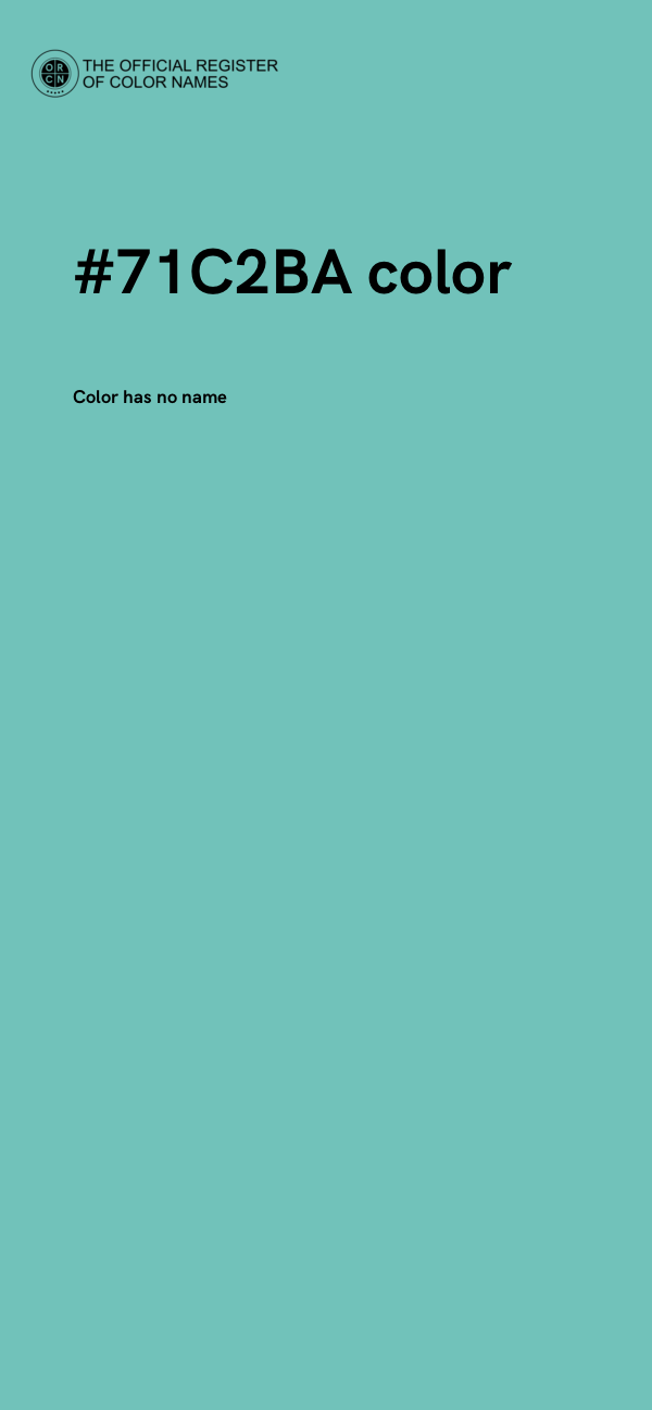 #71C2BA color image