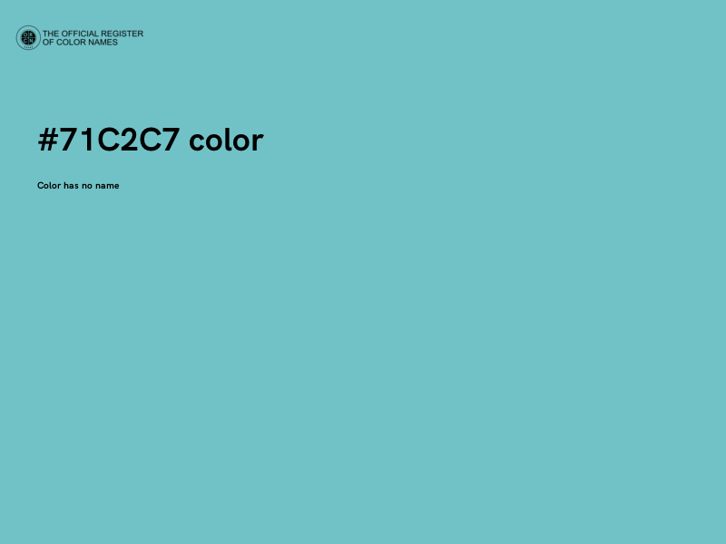 #71C2C7 color image