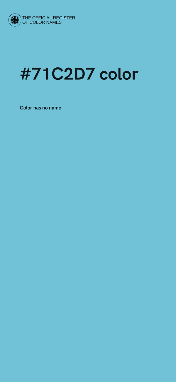 #71C2D7 color image
