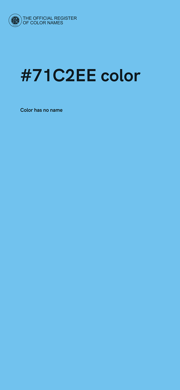#71C2EE color image
