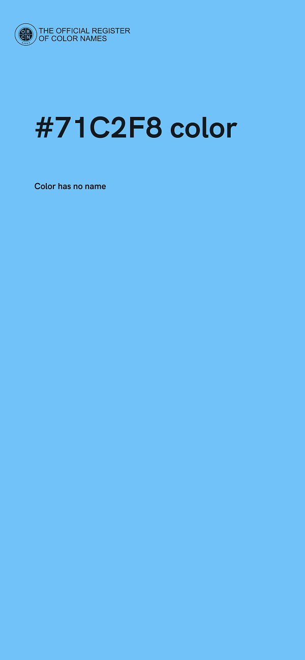 #71C2F8 color image